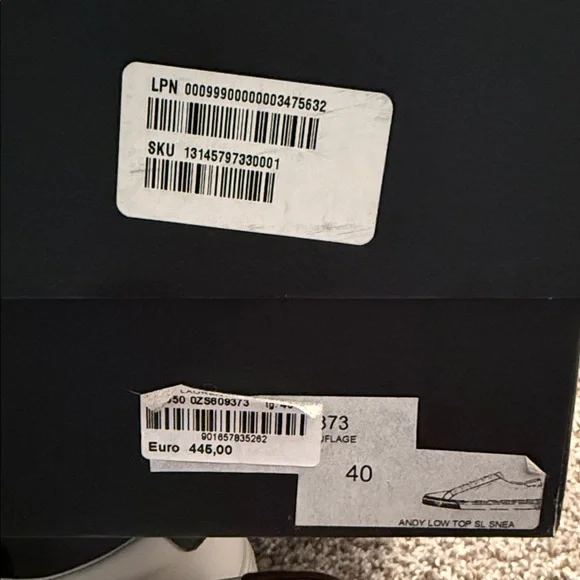 Saint Laurent White Sneakers with Camo Laces - Picture 2 of 15